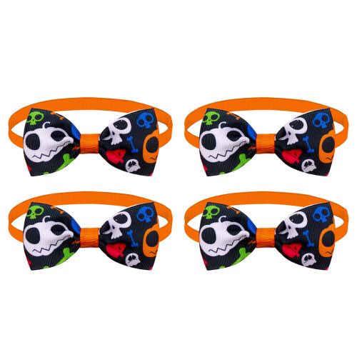 Halloween Pet Bow Tie Collars 4 pcs