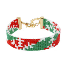 Christmas Beaded Bracelet Adjustable Gift for Her