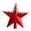Velvet Star Tree Topper Red 1 Piece 1