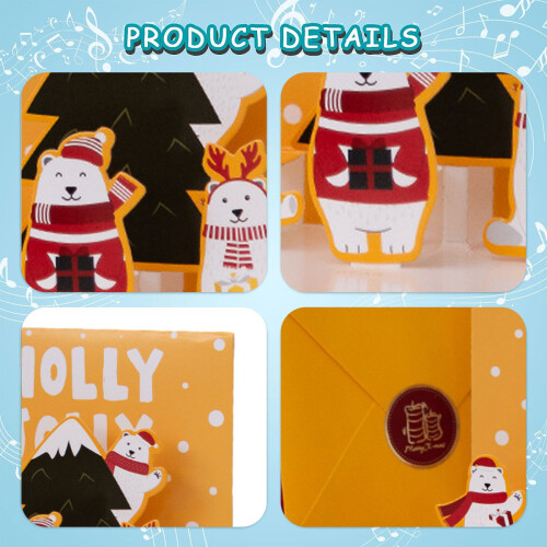 3D Christmas Greeting Card for Holiday Message 2