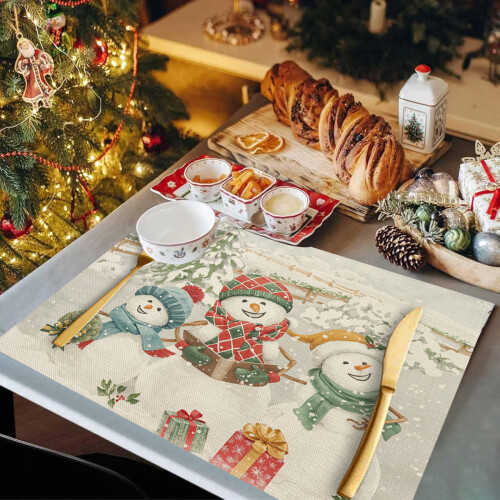 Cotton Table Linen for Christmas Winter Parties 1