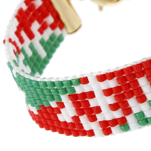 Christmas Beaded Bracelet Adjustable Gift for Her 2
