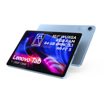 Lenovo Tab Android Tablet | 10.1 inch WUXGA Display | MediaTek Helio G85 | 4GB RAM | 64GB eMMC 5.1 | USB-C | Wi-Fi 5 | Clear Case with Built-in Kickst