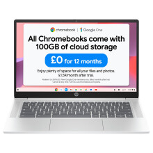 HP Chromebook 14" | Intel Processor N100 Processor| 4 GB RAM | 128 GB Flash Storage | Intel UHD Graphics | HD Display | Up to 12hrs battery | Chrome O