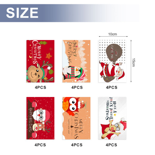 Christmas Greeting Card Set with Envelopes and Stickers 1