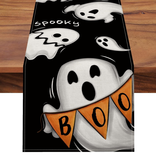 Halloween Pumpkin Table Topper Festive Decor 13x72 Inch