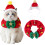 Plush Cat and Dog Christmas Headband with Tree Hat 1