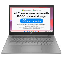 HP Chromebook 14" | Intel Celeron N4500 Processor | 4GB RAM | 64GB eMMC | Intel UHD Graphics | HD Anti-glare Display | Chrome OS | Dual Speakers | USB