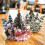 3D Christmas Tree Card with Envelope, Winter Holiday Design 3
