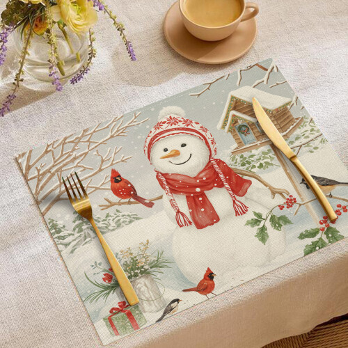 Cotton Table Linen for Christmas Winter Parties 2