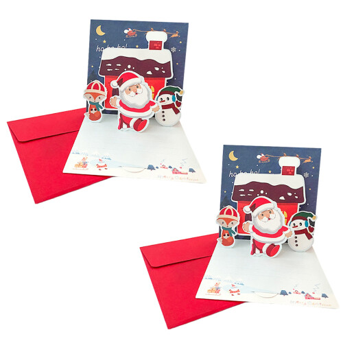 Christmas Card 3D Gratitude Greeting for Teacher