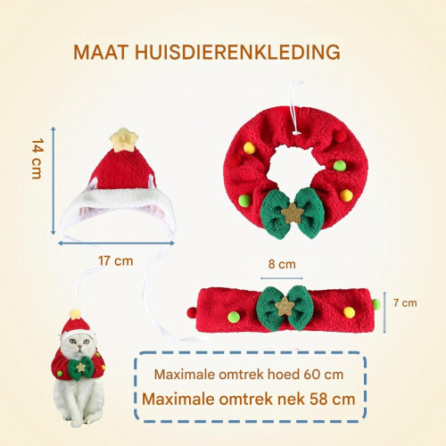 Plush Cat and Dog Christmas Headband with Tree Hat 2