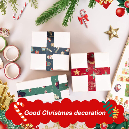 Christmas Tape Set Holiday Decorative Adhesive Tape Pack 2