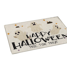 Halloween Welcome Mat Rubber Backing 18x28 Inch