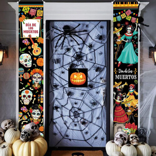 Halloween Welcome Banner Fall Door Decoration 2