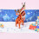 3D Christmas Folding Card with Envelope Featuring Tree and 5