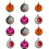 Halloween Hanging Balloons Pumpkin Bat Spider Web 12 pcs 1