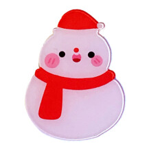 Christmas Brooches for Girls Featuring Trees and Santa Claus