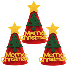 Beavorty Kids Santa Hat Bonnet Felt Christmas Cap