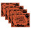 Witch Pumpkin Napkins Washable Set of 4 1