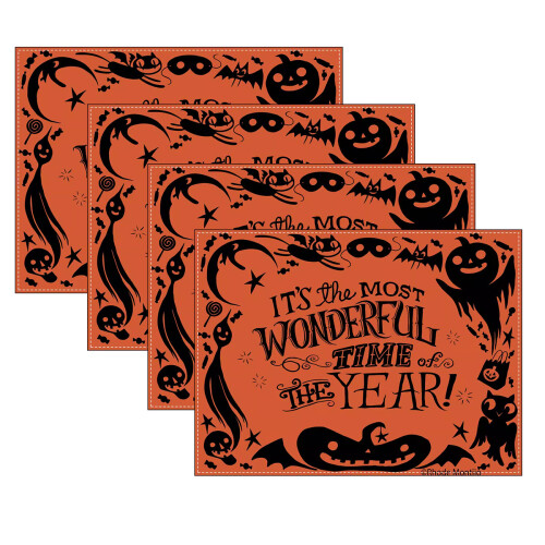 Witch Pumpkin Napkins Washable Set of 4