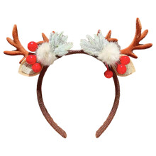Dog Reindeer Antler Headband Santa Hat Christmas Costume