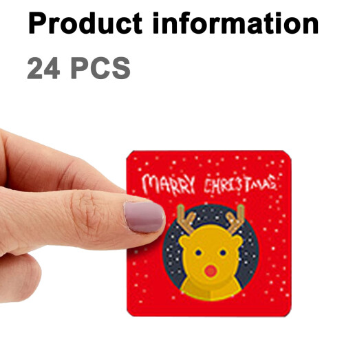 Mini Christmas Greeting Cards with Envelopes 24 pcs 8.5x8.5 1