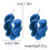 Resin Huggie Earrings Colorful Dome Geometry 5