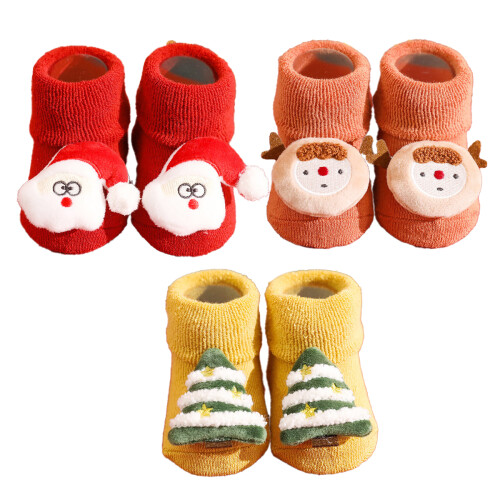 Embroidered Knitted Christmas Stocking Holiday Decor