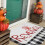 Halloween Bath Mat with Bloody Footprint Pattern 4