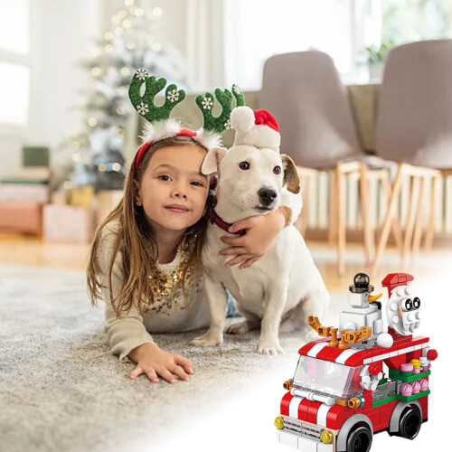 Christmas Building Blocks Set Small Particle Toy 1