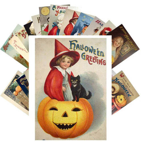 Halloween Greeting Card Set Holiday Theme 24 pcs 2