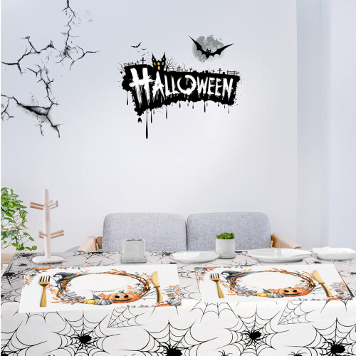 Halloween placemats set 4 pieces 30 cm washable 2