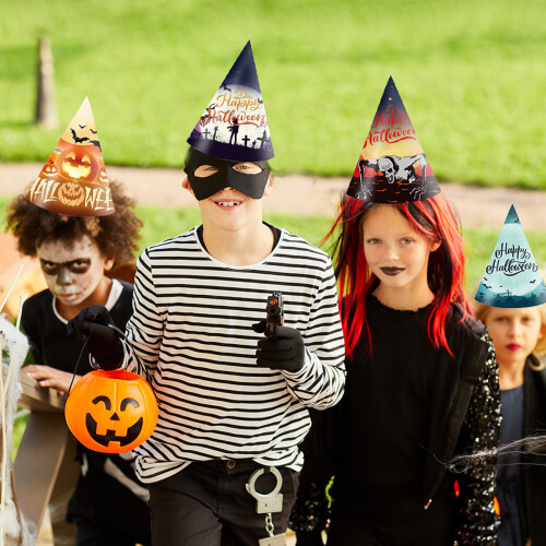 Triangle Paper Hat for Theme Parties, Halloween Decoration 1