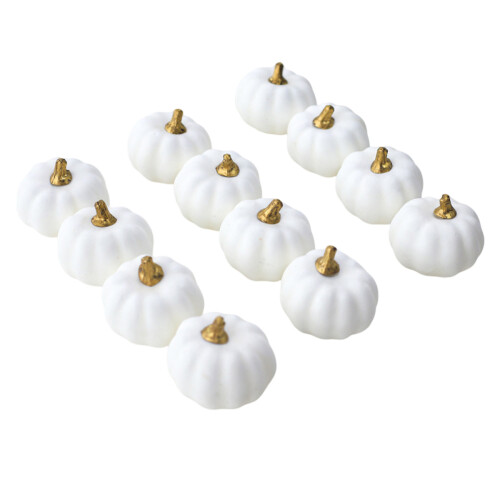 Artificial Foam Pumpkins Set Rustic Fall Decor 12 pcs