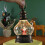 Christmas Snow Globe Lantern Cylinder Bronze 1 Pc 3