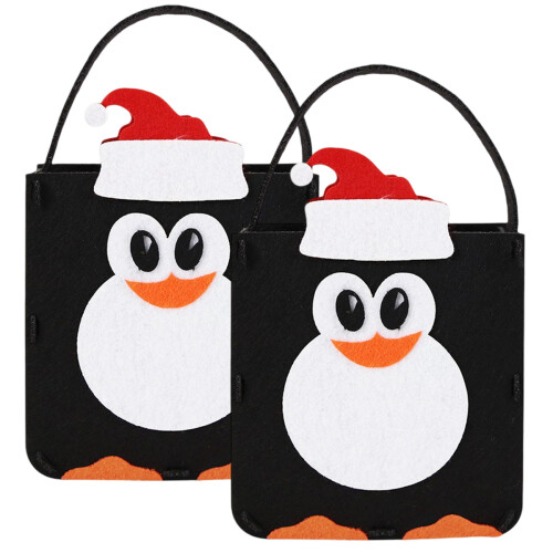 Felt Christmas Gift Bags for Candies and Biscuits 6 Pack