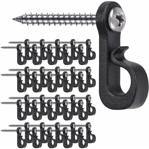 Christmas Light Hangers with Phillips Screws 40 Pack