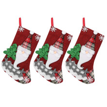 Christmas Stockings Set 3 Pcs Hanging Tree Decoration