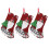 Christmas Stockings Set 3 Pcs Hanging Tree Decoration 1