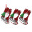 Christmas Stockings Set 3 Pcs Hanging Tree Decoration 4