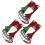 Christmas Stockings Set 3 Pcs Hanging Tree Decoration 5