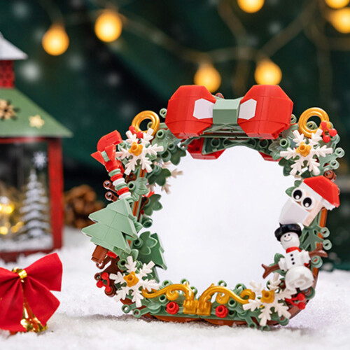 Christmas Building Blocks Set with 4 Items 2
