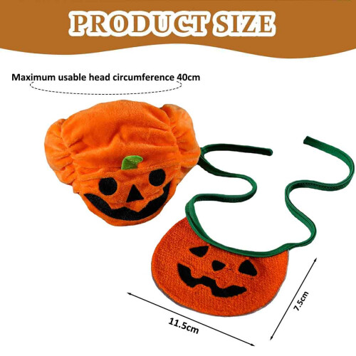 Halloween Kitten Pumpkin Hat for Pets 1