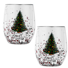 Cute Double-Wall Glass Mug for Tea and Coffee