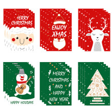 Christmas Card Set Gold Leaf 12 Cards