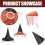 Halloween Witch Wizard Hat Cosplay Costume 2 pcs 4