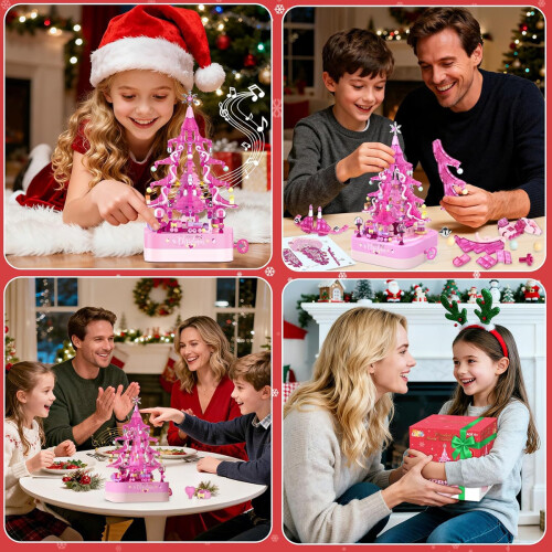 Christmas Tree Building Block Set 594 Pieces 1