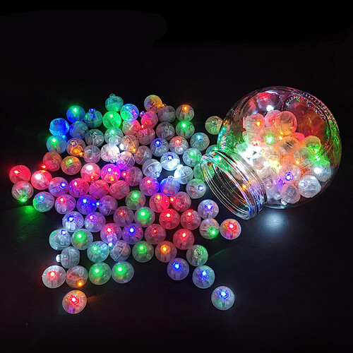 LED Balloon String Lights Set 100 pcs 2