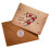 Vintage Christmas Bronzing Card with Envelope 1